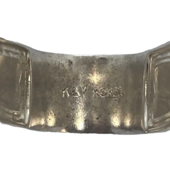 Vintage K&Y Korea Silver Plate 4.5" Sugar Tongs Midcentury Style Christmas Gift - Picture 8 of 11